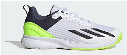 adidas Courtflash Speed Ανδρικά Παπούτσια Τένις για Όλα τα Γήπεδα Cloud White / Core Black / Lucid Lemon - Adidas