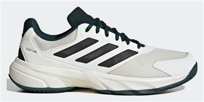 adidas Courtjam Control 3 Ανδρικά Παπούτσια Τένις για Χωμάτινα Γήπεδα Λευκά - Adidas