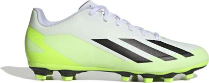 Adidas Crazyfast.4 FxG Χαμηλά Ποδοσφαιρικά Παπούτσια με Τάπες Λευκά