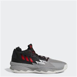 Adidas Dame 8 Ψηλά Μπασκετικά Παπούτσια Grey Three / Red / Core Black