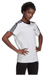 Essentials 3 Stripes Γυναικείο Αθλητικό T-shirt Λευκό Adidas