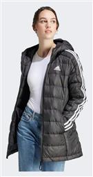 adidas Essentials 3-Stripes Light Down Μπουφάν Puffer Μαύρο - Adidas