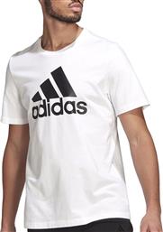 Adidas Essentials Ανδρικό T-shirt Λευκό με Λογότυπο