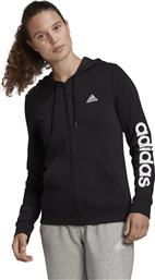 Adidas Essentials Γυναικεία Φούτερ Ζακέτα με Κουκούλα Μαύρη από το MybrandShoes
