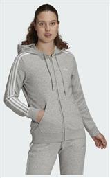 Adidas Essentials Γυναικεία Φούτερ Ζακέτα με Κουκούλα Γκρι από το MybrandShoes