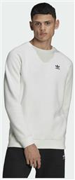 Essentials Trefoil Ανδρικό Φούτερ Fleece Λευκό Adidas