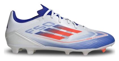 adidas F50 League FG/MG Χαμηλά Ποδοσφαιρικά Παπούτσια με Τάπες Cloud White / Solar Red / Lucid Blue - Adidas