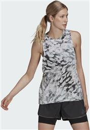 Adidas Fast Graphic Αμάνικη Γυναικεία Αθλητική Μπλούζα σε Γκρι χρώμα από το Z-mall