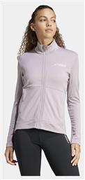 Fleece Γυναικεία Ζακέτα σε Μωβ Χρώμα Adidas