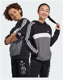 adidas Fleece Παιδικό Φούτερ με Κουκούλα και Τσέπες Μαύρο - Adidas