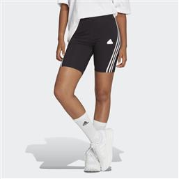 Adidas Future Icons 3-Stripes Training Γυναικείο Κολάν-Σορτς Ψηλόμεσο Μαύρο