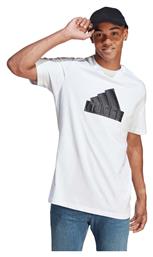 Future Icons Badge of Sport Ανδρικό T-shirt Λευκό με Λογότυπο Adidas