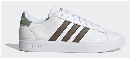 Grand Court Cloudfoam Γυναικεία Sneakers Cloud White / Earth Strata / Silver Green Adidas