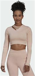 Adidas Hyperglam Training Μακρυμάνικο Αθλητικό Crop Top Vapour Pink από το Asos