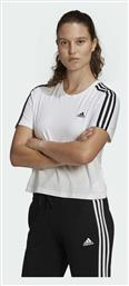 Adidas Κοντομάνικο Crop Top Λευκό από το Spartoo