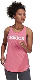 Adidas Loungewear Essentials Αμάνικη Γυναικεία Αθλητική Μπλούζα σε Ροζ χρώμα από το MybrandShoes