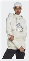 Loungewear Essentials Γυναικείο Φούτερ με Κουκούλα Μπεζ Adidas