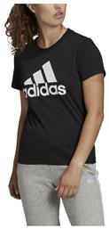Loungewear Essentials Logo Γυναικείο Αθλητικό T-shirt Μαύρο Adidas