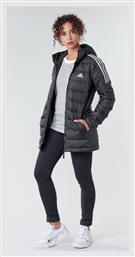 Μακρύ Γυναικείο Puffer Μπουφάν για Χειμώνα Μαύρο Adidas