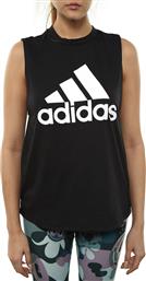 Adidas Must Haves Badge Of Sport Αμάνικη Γυναικεία Αθλητική Μπλούζα σε Μαύρο χρώμα από το HeavenOfBrands