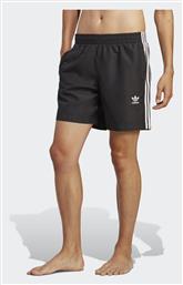 adidas Originals Adicolor 3-Stripes Ανδρικό Μαγιό Σορτς Μαύρο - Adidas