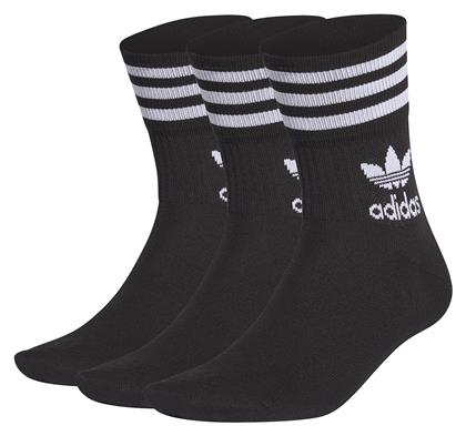 adidas Originals Αθλητικές Κάλτσες Μαύρες 3 Ζεύγη - Adidas