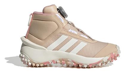 adidas Παιδικά Μποτάκια Πεζοπορίας Fortatrail Boa K Αδιάβροχα Μπεζ - Adidas