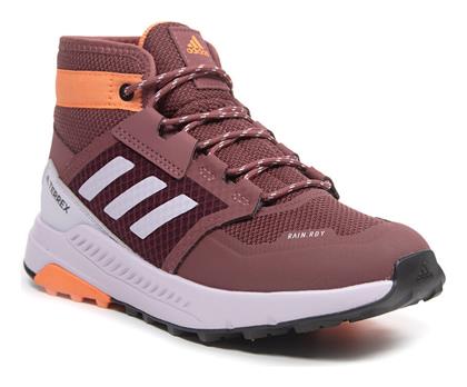 adidas Παιδικά Μποτάκια Πεζοπορίας Terrex Trailmaker Mid Αδιάβροχα Μπορντό - Adidas