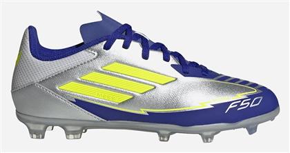 adidas Παιδικά Ποδοσφαιρικά Παπούτσια F50 Firm με Τάπες Ασημί - Adidas