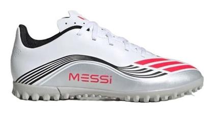 adidas Παιδικά Ποδοσφαιρικά Παπούτσια F50 Messi Club Turf με Σχάρα Λευκά - Adidas