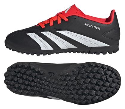 Adidas Παιδικά Ποδοσφαιρικά Παπούτσια Predator 24 Club Turf με Σχάρα Core Black / Cloud White / Solar Red