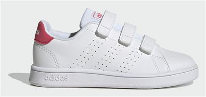 Παιδικά Sneakers Advantage με Σκρατς Cloud White / Real Pink / Core Black Adidas