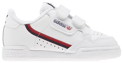 Παιδικά Sneakers Continental 80 με Σκρατς Cloud White / Scarlet Adidas