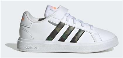 adidas Grand Court Παιδικά Sneakers Cloud White / Screaming Orange - Adidas