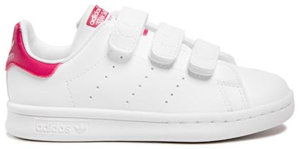 Παιδικά Sneakers Originals Stan Smith Cf με Σκρατς Cloud White / Cloud White / Bold Pink Adidas
