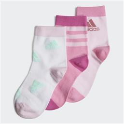Adidas Παιδικές Κάλτσες Μακριές Ροζ 3 Ζευγάρια