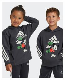 adidas Παιδικό Φούτερ με Κουκούλα Grey - Adidas
