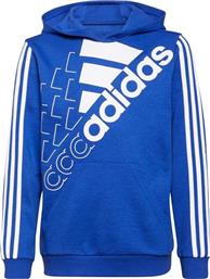 Adidas Παιδικό Φούτερ με Κουκούλα και Τσέπες Μπλε