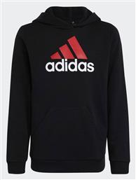 adidas Παιδικό Φούτερ με Κουκούλα και Τσέπες Μαύρο - Adidas