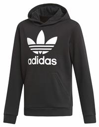 adidas Παιδικό Φούτερ με Κουκούλα και Τσέπες Μαύρο Trefoil - Adidas