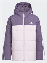 adidas Παιδικό Καπιτονέ Μπουφάν Κοντό με Κουκούλα Μωβ - Adidas