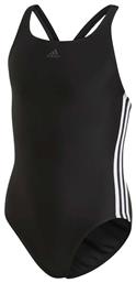adidas Παιδικό Μαγιό Ολόσωμο 3-Stripes Κολύμβησης Μαύρο - Adidas