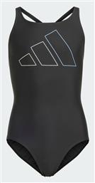 adidas Παιδικό Μαγιό Ολόσωμο Performance Big Bars Μαύρο - Adidas
