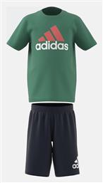 adidas Παιδικό Σετ με Παντελόνι Καλοκαιρινό 2τμχ Πράσινο Essentials Logo - Adidas
