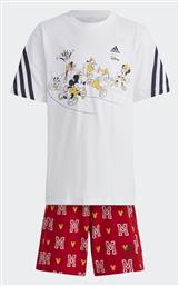 adidas Παιδικό Σετ με Σορτς Χειμερινό 2τμχ Λευκό x Mickey Mouse - Adidas