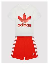 adidas Παιδικό Σετ με Σορτς Καλοκαιρινό 2τμχ Λευκό - Adidas