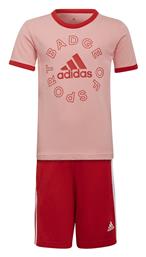 adidas Παιδικό Σετ με Σορτς Καλοκαιρινό 2τμχ Ροζ - Adidas