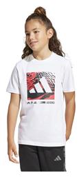 adidas Παιδικό T-shirt Λευκό J Camo Logo - Adidas
