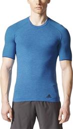 Adidas Pknit Αθλητικό Ανδρικό T-shirt Μπλε Μονόχρωμο από το Factory Outlet