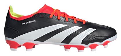 adidas Predator 24 League MG Χαμηλά Ποδοσφαιρικά Παπούτσια με Τάπες Core Black / Cloud White / Solar Red - Adidas